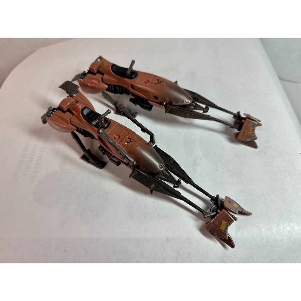 Pair of Star Wars Speeder Bikes Pair Tonka 1995 One Complete /‎ one for parts